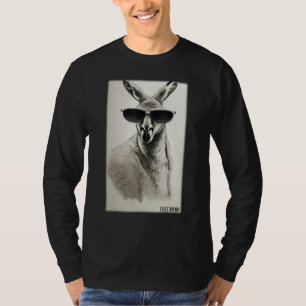 Camiseta Gafas de sol canguro zoológico animales fauna natu