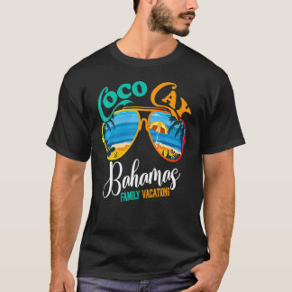 Camiseta Gafas de sol Coco Cay Bahamas Vacaciones Familiare