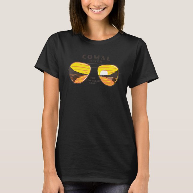 Camiseta Gafas de sol Comal River Sunset (Anverso)