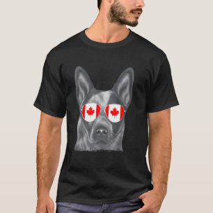 Camiseta Gafas de sol con bandera de Canadá para perro boye