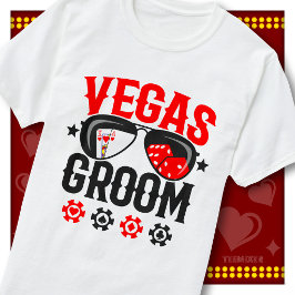 Camiseta Gafas de sol con dados de casino para la despedida