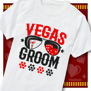 Camiseta Gafas de sol con dados de casino para la despedida
