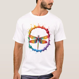 Camiseta Gafas de sol con estampado Tie Dye gráfico genial 
