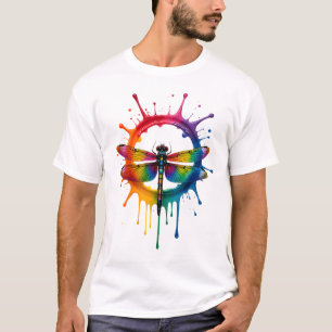 Camiseta Gafas de sol con estampado Tie Dye gráfico genial 