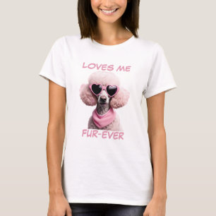 Camiseta Gafas de sol con forma de corazón rosado de canich