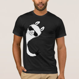 Camiseta Gafas de sol con signo de paz de llama vista later
