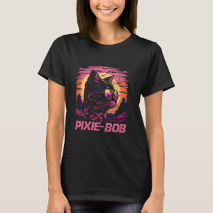 Camiseta Gafas de sol Cool Retro Sunset Pixie-Bob Cat
