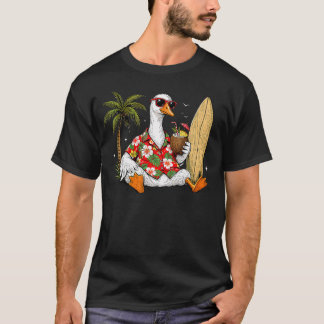 Camiseta Gafas de sol Cool Silly Goose Playa Vacaciones de