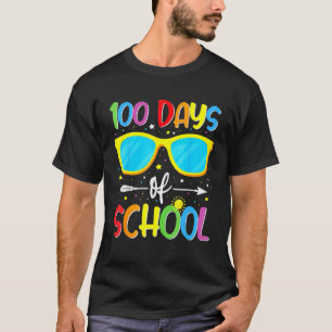 Camiseta Gafas de sol de 100 días de escuela Profesor Estud