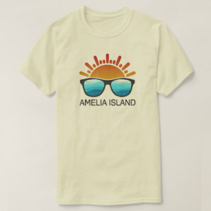 Camiseta Gafas de sol de Amelia Island Florida