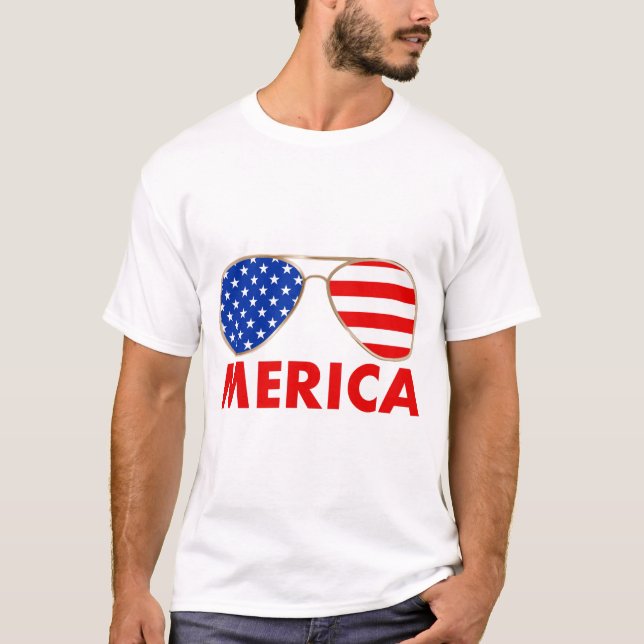 Camiseta gafas de sol de américa (Anverso)