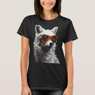 Camiseta Gafas de sol de arte de Fox - Zorro animal