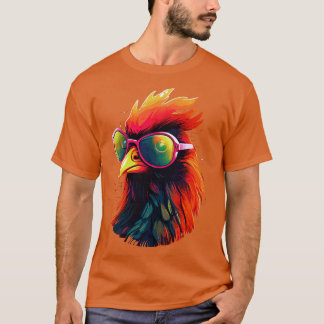 Camiseta Gafas de sol de arte Regalos de pollo Gracioso 2