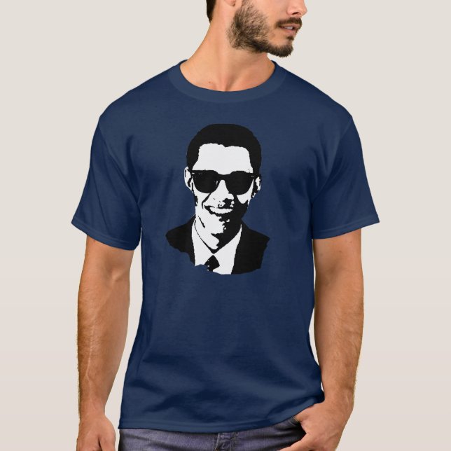 Camiseta Gafas de sol de Barack Obama (Anverso)