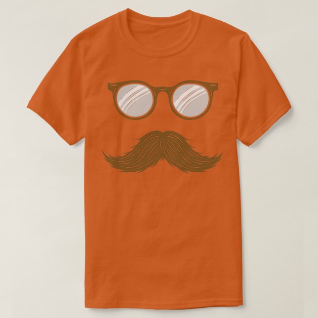 Camiseta Gafas de sol de barba de bigote (Diseño del anverso)