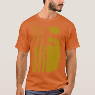 Camiseta Gafas de sol de barba de la bandera de los Estados