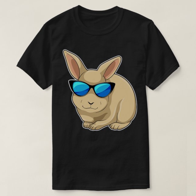 Camiseta Gafas de sol de conejo (Diseño del anverso)