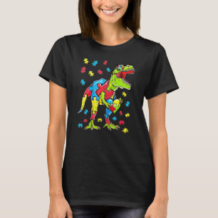 Camiseta Gafas de sol de dinosaurio Rex lindos Conciencia d