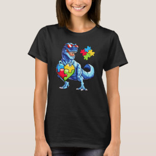 Camiseta Gafas de sol de dinosaurio T Rex lindos Conciencia