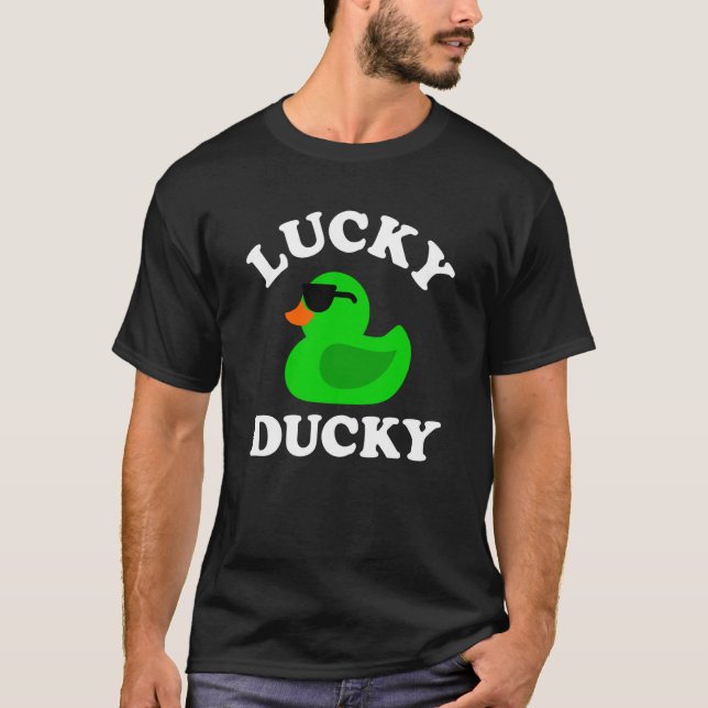 Camiseta Gafas de sol de duque verde de caucho Ducky Duck D (Anverso)