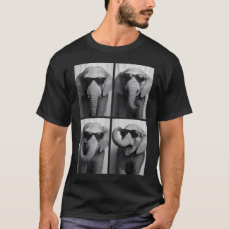 Camiseta Gafas de sol de elefantes geniales selva animal af