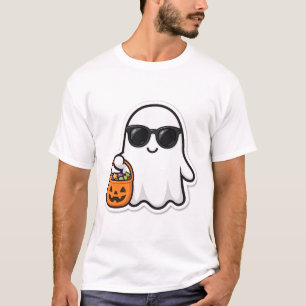 Camiseta Gafas de sol de fantasma genial Caramelo Arte de H