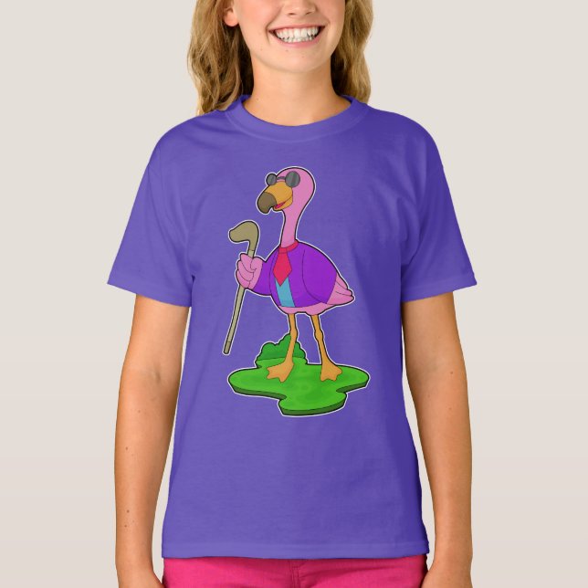 Camiseta Gafas de sol de flamenco (Anverso)