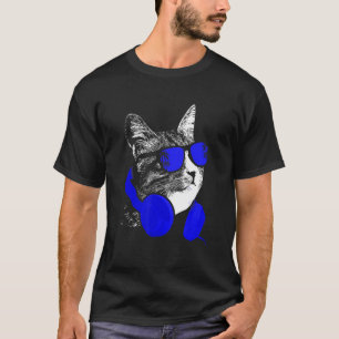 Camiseta Gafas de sol de gato fiesta gatito amor gatos fans
