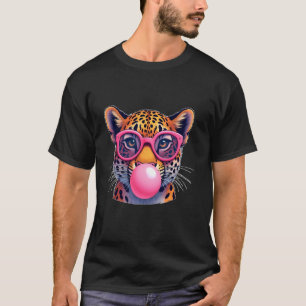 Camiseta Gafas de sol de gato salvaje Jaguar Guepardo Leopa