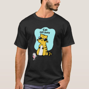 Camiseta Gafas de sol de gato sin servicio Los gafas de sol