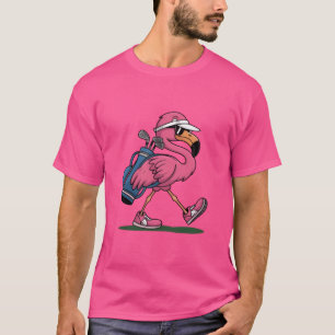Camiseta Gafas de sol de golf Ping Flamingo amante del golf