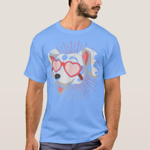 Camiseta Gafas de sol de Guay Corazón Perro Perro Perro Ani