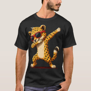 Camiseta Gafas de sol de guepardo para niños que hacen dabb