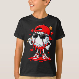Camiseta Gafas de sol de helado de goteo de béisbol niños j