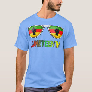 Camiseta Gafas de sol de junio Bandera del Orgullo Negro Pr