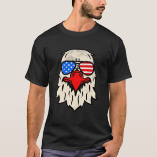 Camiseta Gafas de sol de la bandera de EE. UU. felices 4 de