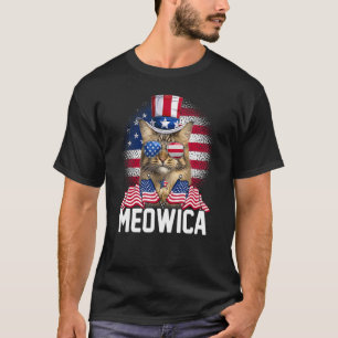 Camiseta Gafas de sol de la bandera de Estados Unidos y el 