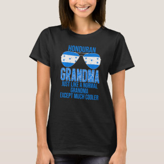 Camiseta Gafas de sol de la bandera de Honduras de la abuel