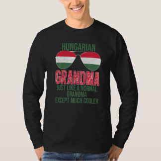 Camiseta Gafas de sol de la bandera de Hungría para hombre 