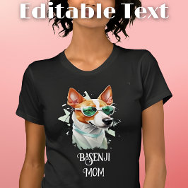 Camiseta Gafas de sol de la madre del perro de Basenji