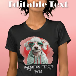 Camiseta Gafas de sol de la madre del perro de Bedlington T