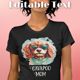 Camiseta Gafas de sol de la madre del perro de Cavapoo