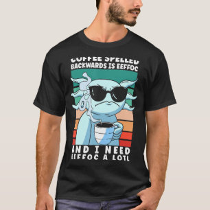 Camiseta Gafas de sol de la mañana Salamander Lizard Café
