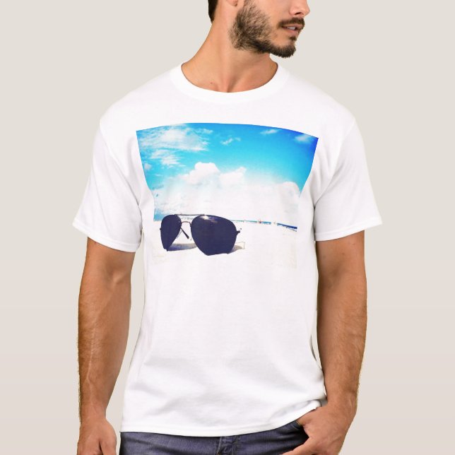 Camiseta Gafas de sol de la playa (Anverso)