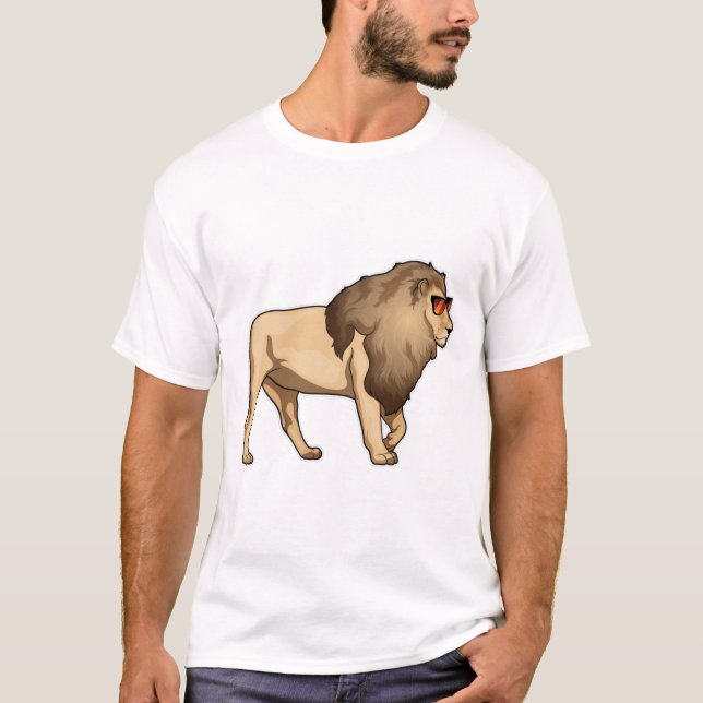 Camiseta Gafas de sol de león (Anverso)