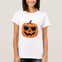 Camiseta Gafas de sol de leopardo de moda Calabaza