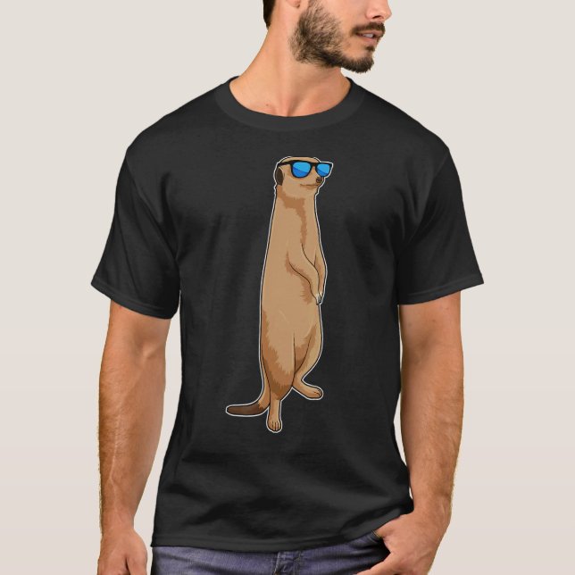 Camiseta Gafas de sol de Meerkat (Anverso)