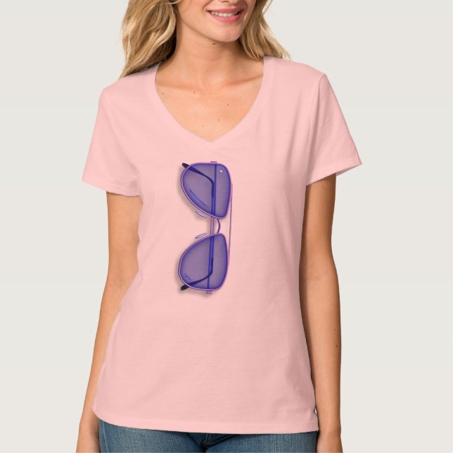 Camiseta Gafas de sol de moda Lady T-Shirt (Anverso)
