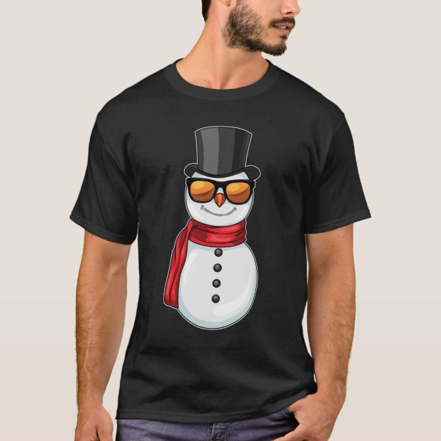 Camiseta Gafas de sol de Navidades de nieve (Anverso)