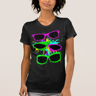 Camiseta Gafas de sol de neón vintage Corey Tiger 80s Splat